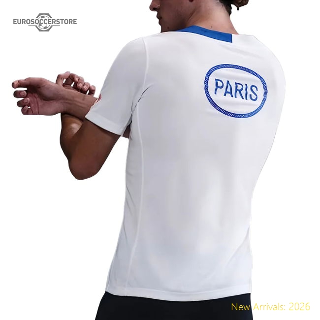 2025-2026 PSG T90 Third Strike Dri-Fit Shirt (White)-PitchVibe Kits
